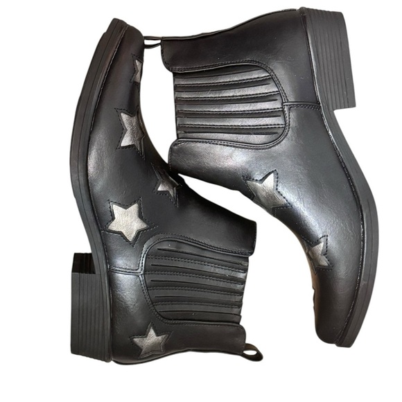 SEVEN7 Rockstar Faux Leather Booties 10 Black $69 Retail, NIB - Picture 8 of 15